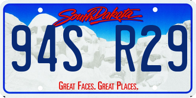 SD license plate 94SR29