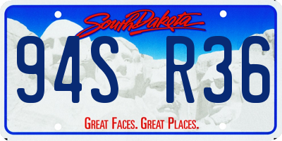 SD license plate 94SR36