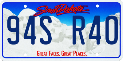 SD license plate 94SR40