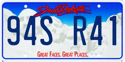 SD license plate 94SR41