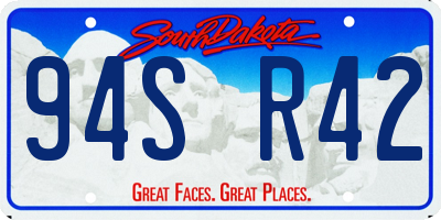 SD license plate 94SR42