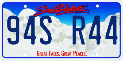 SD license plate 94SR44