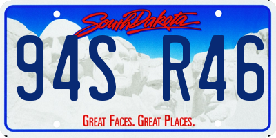 SD license plate 94SR46