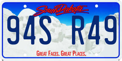 SD license plate 94SR49