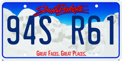 SD license plate 94SR61