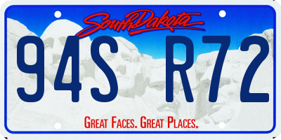 SD license plate 94SR72