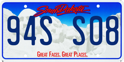 SD license plate 94SS08
