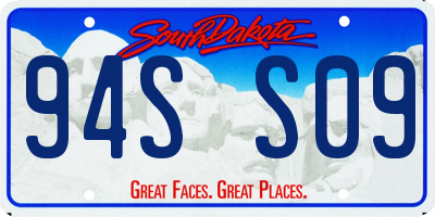 SD license plate 94SS09