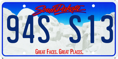 SD license plate 94SS13