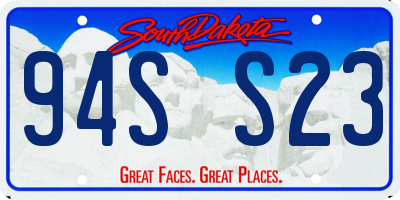 SD license plate 94SS23