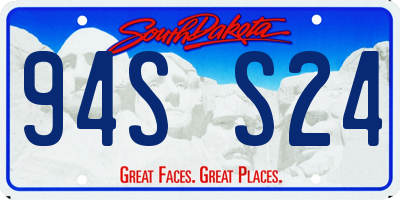 SD license plate 94SS24