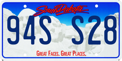 SD license plate 94SS28