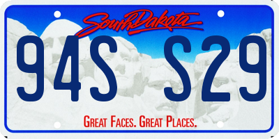 SD license plate 94SS29