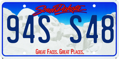 SD license plate 94SS48