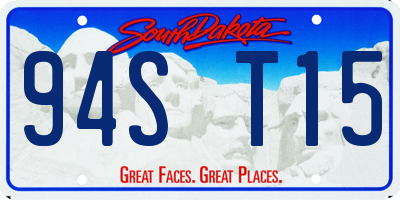 SD license plate 94ST15