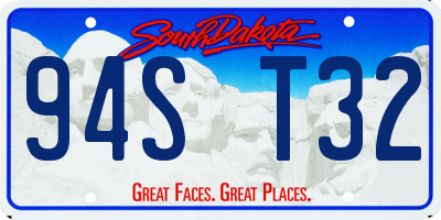 SD license plate 94ST32