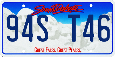 SD license plate 94ST46