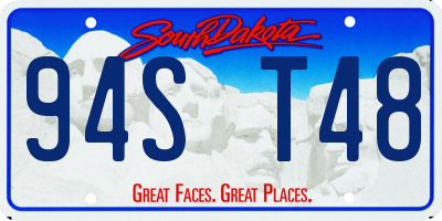 SD license plate 94ST48