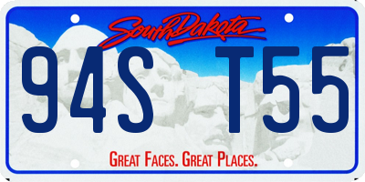 SD license plate 94ST55