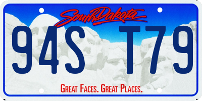 SD license plate 94ST79