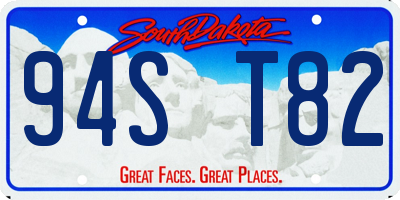 SD license plate 94ST82