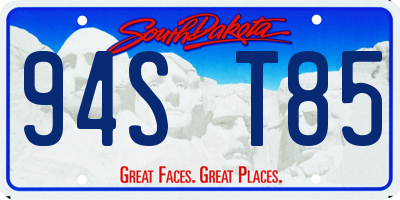 SD license plate 94ST85