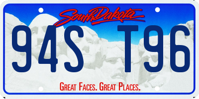 SD license plate 94ST96