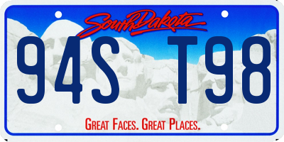 SD license plate 94ST98