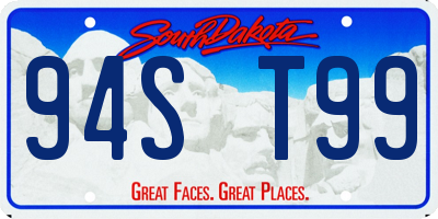 SD license plate 94ST99