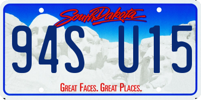 SD license plate 94SU15