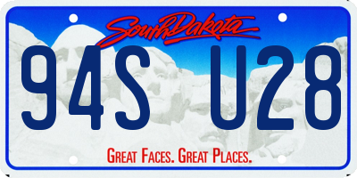 SD license plate 94SU28