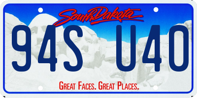 SD license plate 94SU40