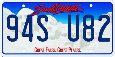 SD license plate 94SU82