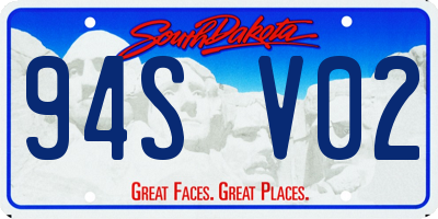 SD license plate 94SV02