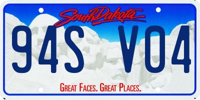 SD license plate 94SV04