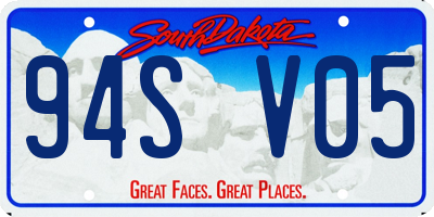 SD license plate 94SV05