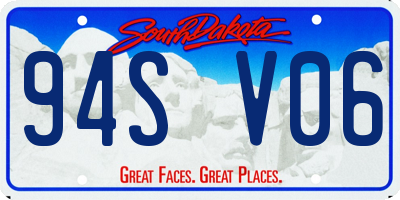 SD license plate 94SV06