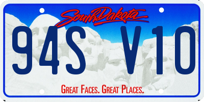 SD license plate 94SV10