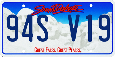 SD license plate 94SV19