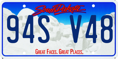 SD license plate 94SV48