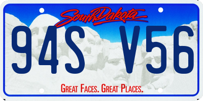 SD license plate 94SV56