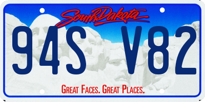 SD license plate 94SV82