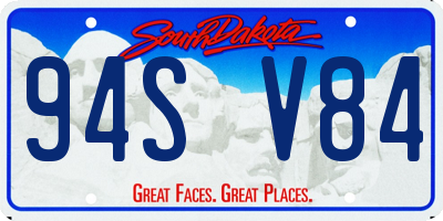 SD license plate 94SV84