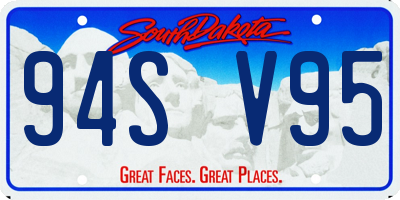 SD license plate 94SV95