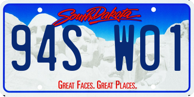 SD license plate 94SW01