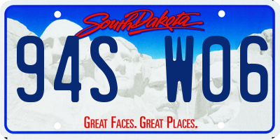 SD license plate 94SW06