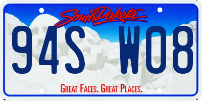 SD license plate 94SW08