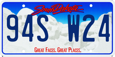 SD license plate 94SW24