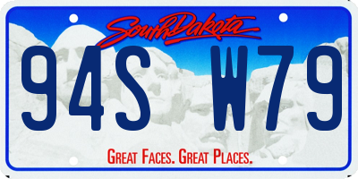 SD license plate 94SW79