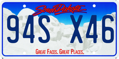 SD license plate 94SX46